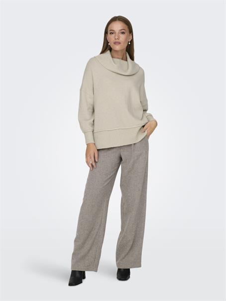 ONLHAZEL LS COWLNECK RP KNT pumice stone