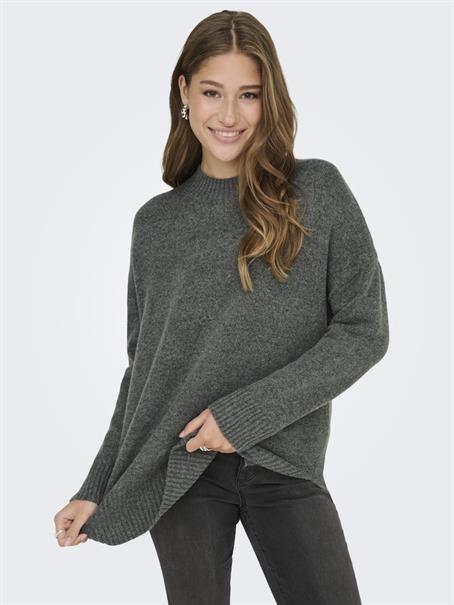 ONLHAZEL LS HIGHNECK OVERS PULL KNT NOOS balsam green