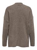 ONLHAZEL LS HIGHNECK OVERS PULL KNT NOOS brown lentil