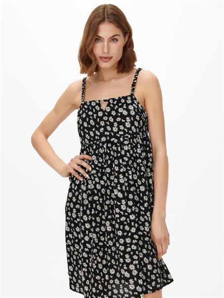 ONLHELGA STRAP DRESS PTM black-love daisy