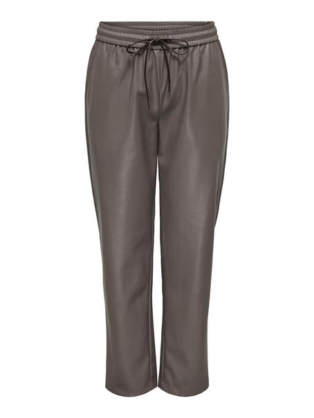 ONLHERO MW FAUX LEATHER PULL-UP PANT PNT iron