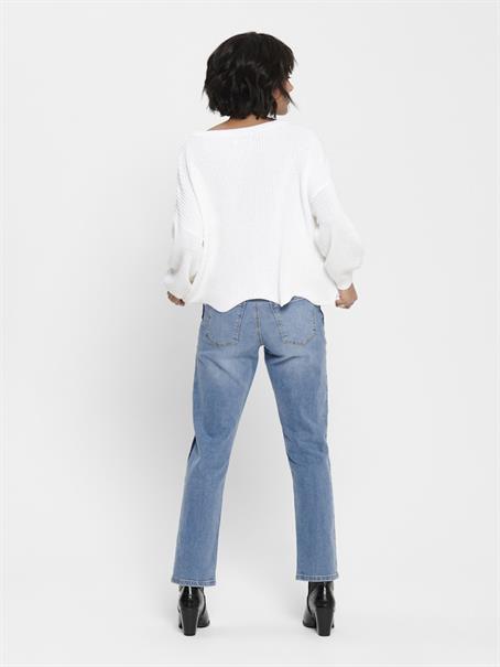 ONLHILDE L/S PULLOVER RP KNT cloud dancer