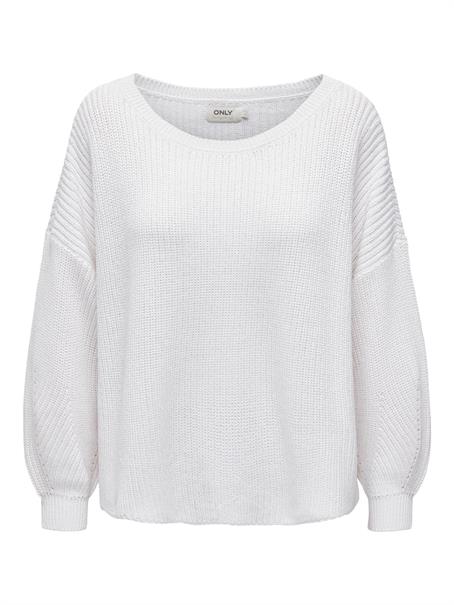 ONLHILDE L/S PULLOVER RP KNT cloud dancer
