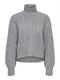 ONLHILDE LS SHORT CABLE KNT medium grey melange