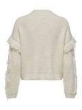 ONLHOLLY LS SHORT CABLE HIGH NECK RP KNT birch