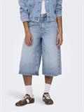 ONLHOPE HW WIDE LONG SHORTS DNM light blue denim