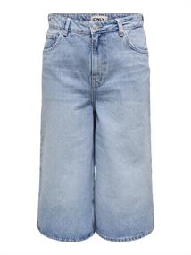 ONLHOPE HW WIDE LONG SHORTS DNM light blue denim