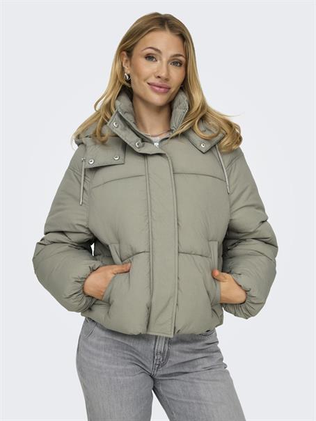 ONLHOPE SHORT PUFFER JACKET CC OTW silver sage