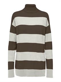 ONLIBI LS LONG ROLLNECK CC KNT chestnut