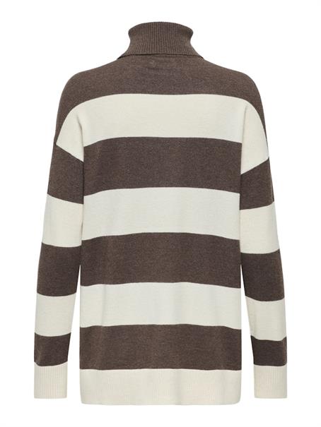 ONLIBI LS LONG ROLLNECK CC KNT chestnut