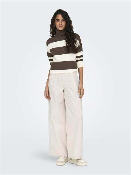 ONLIBI LS LONG ROLLNECK CC KNT chestnut