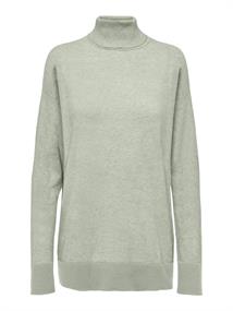 ONLIBI LS LONG ROLLNECK CC KNT smoke green