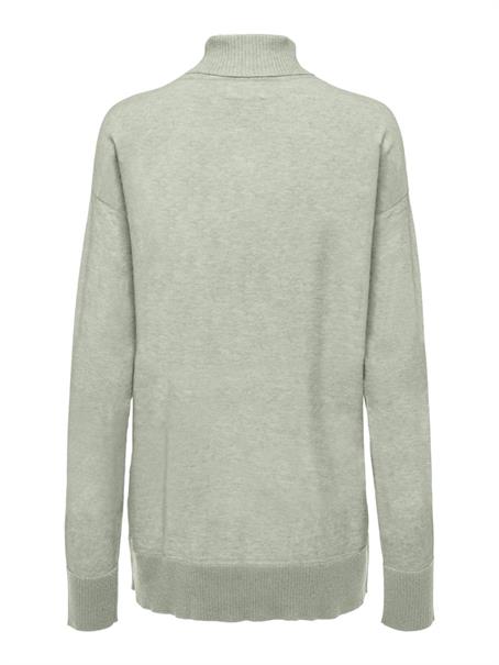 ONLIBI LS LONG ROLLNECK CC KNT smoke green