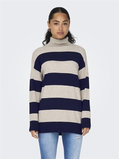 ONLIBI LS LONG ROLLNECK CC KNT weathered teak1