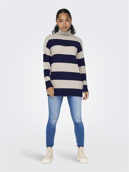 ONLIBI LS LONG ROLLNECK CC KNT weathered teak1