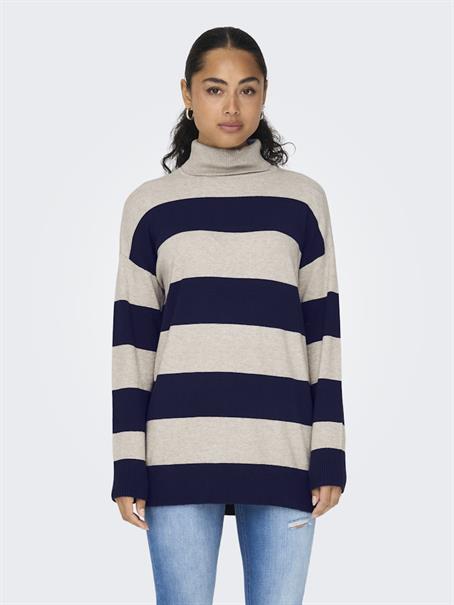 ONLIBI LS LONG ROLLNECK CC KNT weathered teak1
