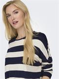 ONLIBI LS LOOSE O-NECK CC KNT maritime blue