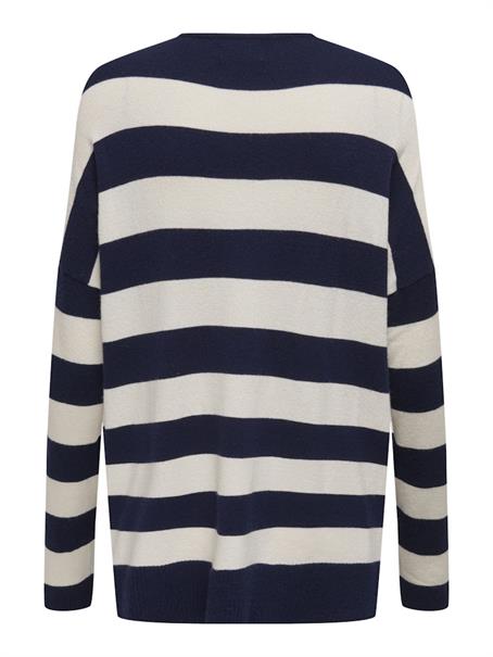 ONLIBI LS LOOSE O-NECK CC KNT maritime blue