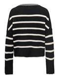 ONLIBI LS STRIPE O-NECK KNT black