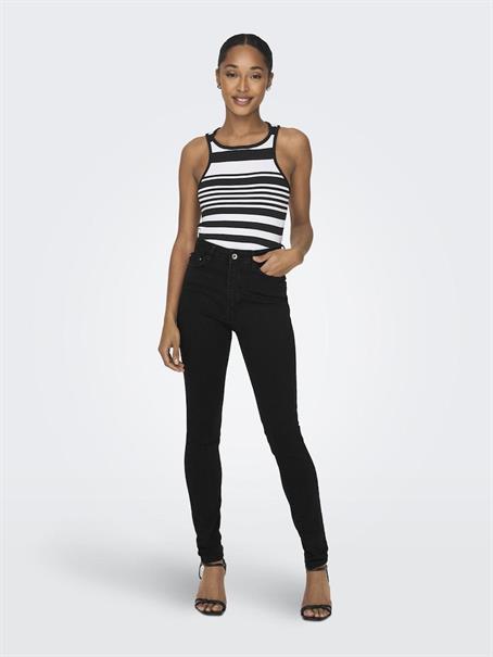 ONLICONIC HW SK LONG ANK DNM NOOS black denim