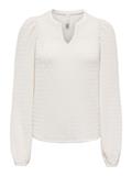 ONLILSE L/S V-NECK TOP JRS cloud dancer