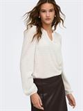 ONLILSE L/S V-NECK TOP JRS cloud dancer