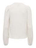 ONLILSE L/S V-NECK TOP JRS cloud dancer