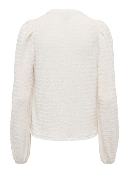 ONLILSE L/S V-NECK TOP JRS cloud dancer