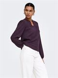 ONLILSE L/S V-NECK TOP JRS plum perfect