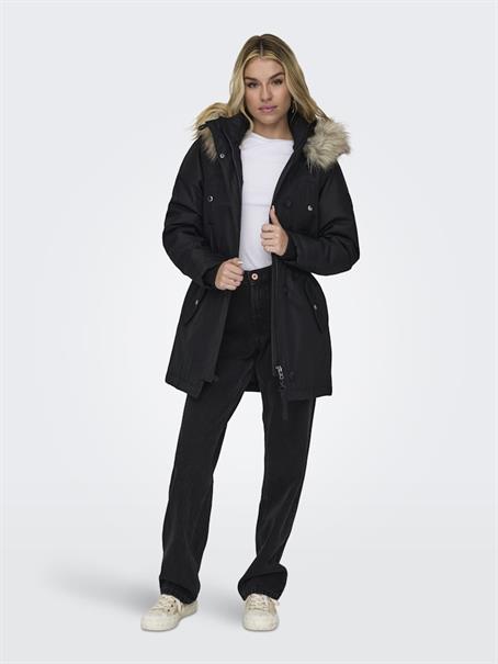 ONLIRIS FUR WINTER PARKA LIFE CC OTW black
