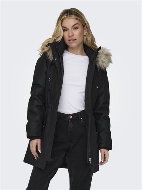 ONLIRIS FUR WINTER PARKA LIFE CC OTW black