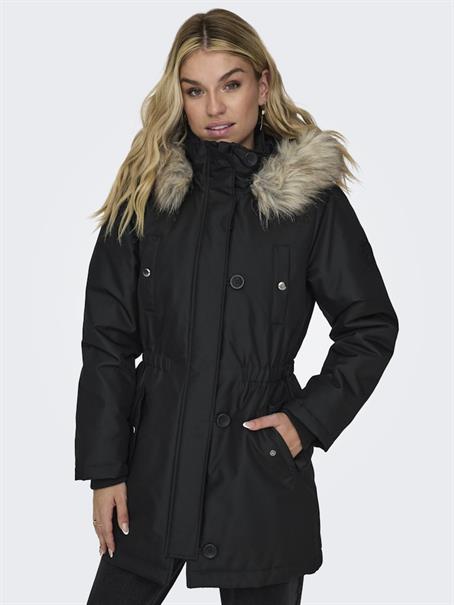ONLIRIS FUR WINTER PARKA LIFE CC OTW black