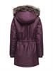 ONLIRIS FUR WINTER PARKA LIFE CC OTW mauve wine