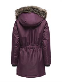 ONLIRIS FUR WINTER PARKA LIFE CC OTW mauve wine