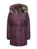ONLIRIS FUR WINTER PARKA LIFE CC OTW mauve wine