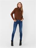 ONLISA4 ZIP REG SKINNY ANA230 NOOS dark blue denim