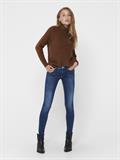ONLISA4 ZIP REG SKINNY ANA230 NOOS dark blue denim