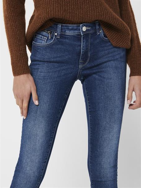 ONLISA4 ZIP REG SKINNY ANA230 NOOS dark blue denim
