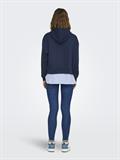 ONLISABEL L/S HOODIE WOVEN MIX SWT navy blazer