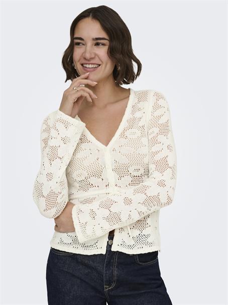 ONLISABEL LIFE LS FITTED CARDIGAN CC KNT birch