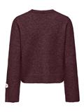 ONLIVY LS BOW O-NECK KNT fudge