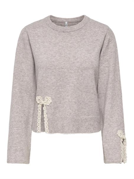ONLIVY LS BOW O-NECK KNT string
