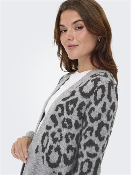 ONLJADE ANIMAL LS CARDIGAN KNT NOOS light grey melange