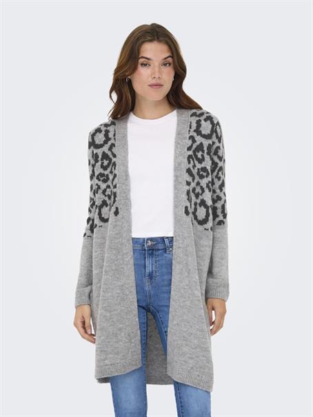 ONLJADE ANIMAL LS CARDIGAN KNT NOOS light grey melange