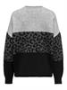 ONLJADE ANIMAL LS O-NECK KNT NOOS light grey melange