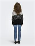 ONLJADE ANIMAL LS O-NECK KNT NOOS light grey melange