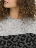 ONLJADE ANIMAL LS O-NECK KNT NOOS light grey melange