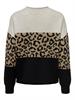 ONLJADE ANIMAL LS O-NECK KNT NOOS moonbeam