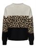 ONLJADE ANIMAL LS O-NECK KNT NOOS moonbeam