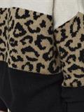 ONLJADE ANIMAL LS O-NECK KNT NOOS moonbeam